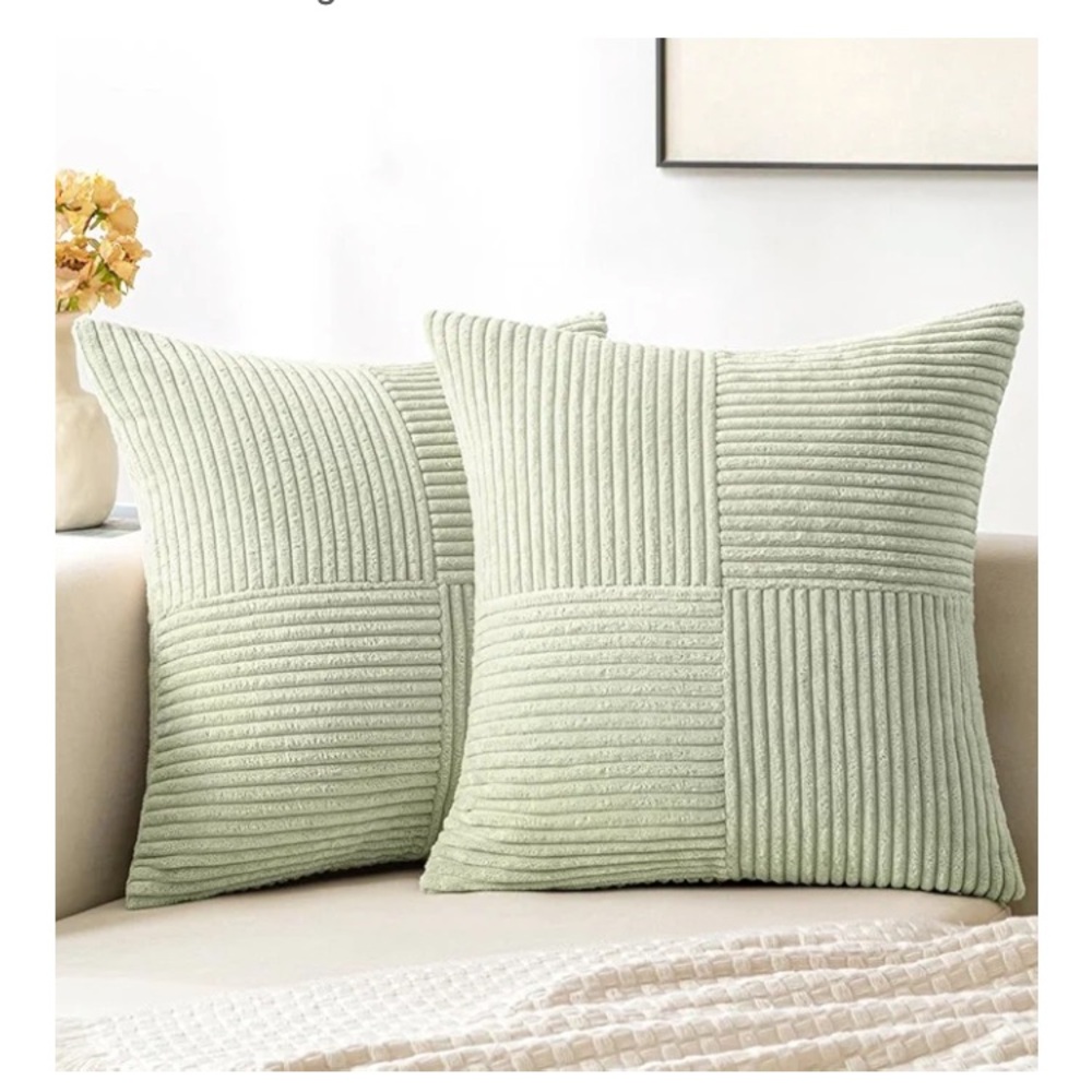 6 New Pillow Covers Corduroy like Fabric Bundle in Earth Tones New - Picture 16 of 16